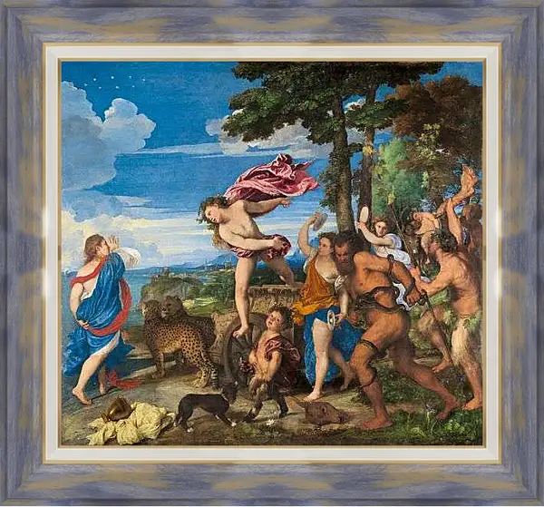 Картина в раме - Вакх и Ариадна. Тициан Вечеллио