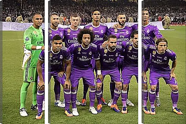 Модульная картина - Фото перед матчем ФК Реал Мадрид. FC Real Madrid