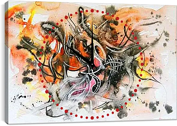 Часы картина - Неизвестно. Кандинский Василий