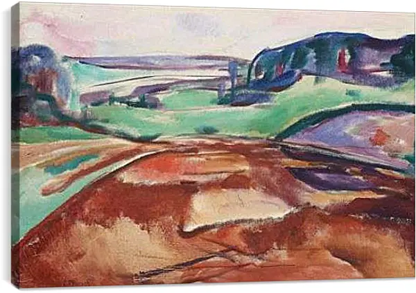 Постер на подрамнике - Fra Ekely (From Ekely). Эдвард Мунк