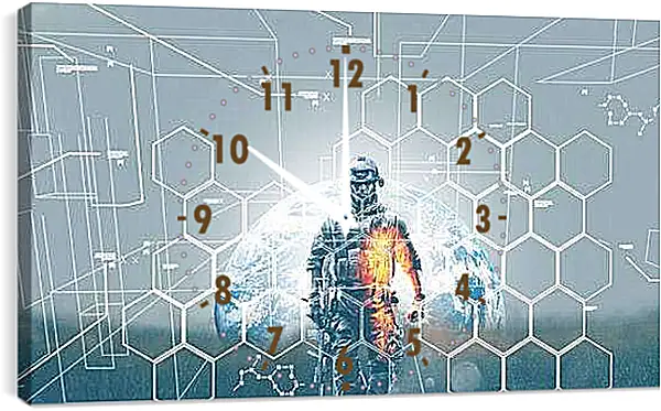 Часы картина - battlefield 3, soldier, graphics