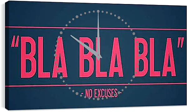 Часы картина - Бла бла бла