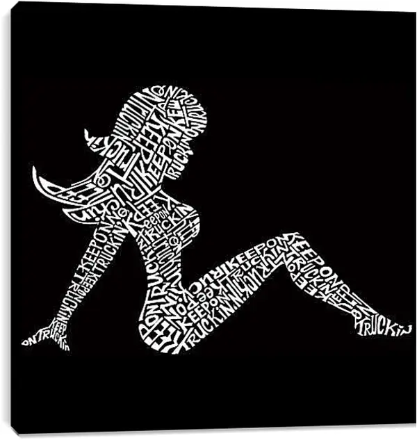 Постер на подрамнике - Девушка из слов