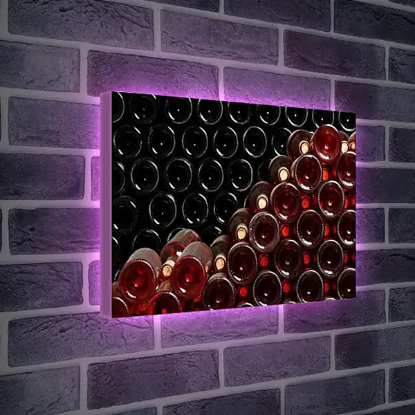 Лайтбокс световая панель - Тара под вино. Винные мотивы.