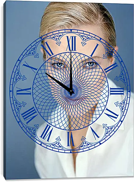 Часы картина - Ким Бейсингер. Kim Basinger