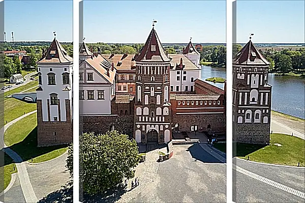 Модульная картина - Мирский замок 2. Республика Беларусь