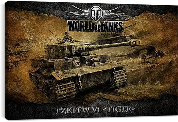Постер на подрамнике - World Of Tanks