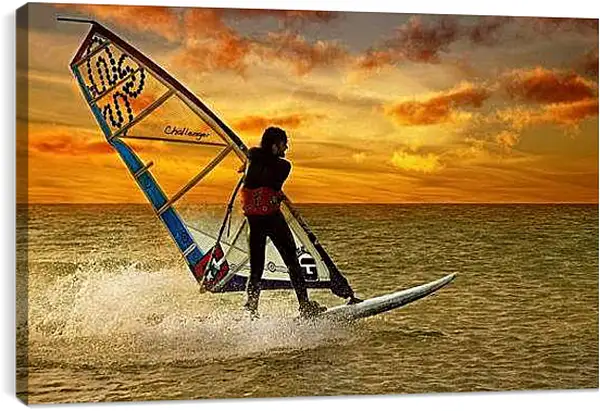 Постер на подрамнике - Кайт-сёрфинг
