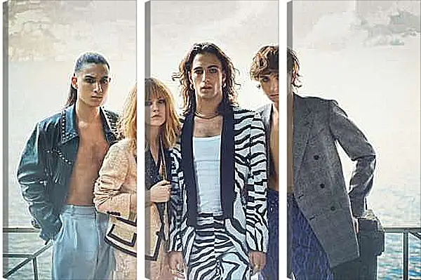 Модульная картина - Maneskin. Итальянская рок-группа