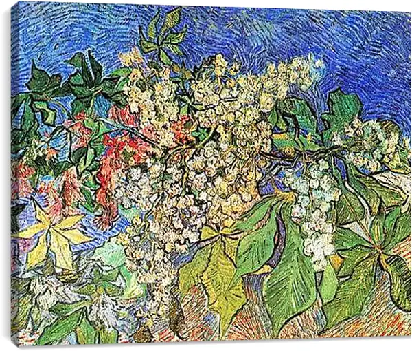 Постер на подрамнике - Blossoming Chestnut Branches. Винсент Ван Гог