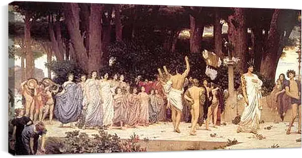 Постер на подрамнике - The Daphnephoria. Суд Аполлона. Барон Фредерик Лейтон