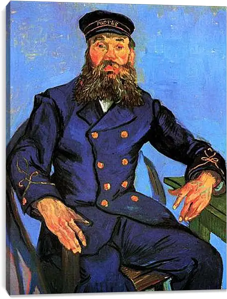 Постер на подрамнике - Portrait of the Postman Joseph Roulin 5. Винсент Ван Гог