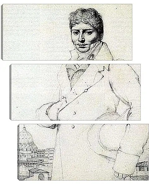 Модульная картина - Portrait of Dr. Jean Louis Robin. Жан Огюст Доминик Энгр