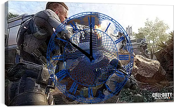 Часы картина - Call Of Duty: Black Ops III
