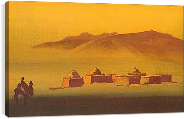 Постер на подрамнике - Каракиргизы. Рерих Николай