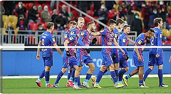Модульная картина - Празднование гола. ФК ЦСКА Москва. FC CSKA Moscow