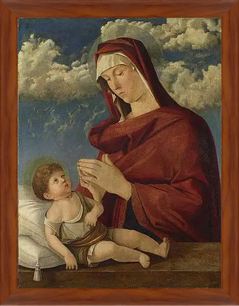 Картина в раме - The Virgin and Child. Джованни Беллини