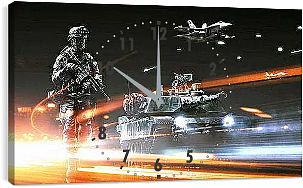 Часы картина - Battlefield 3