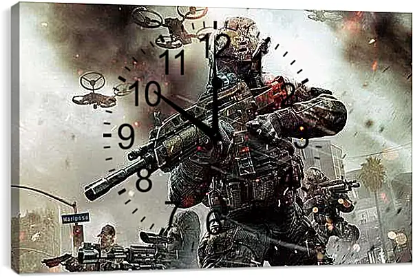 Часы картина - Call Of Duty: Black Ops II