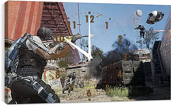 Часы картина - Call Of Duty: Advanced Warfare