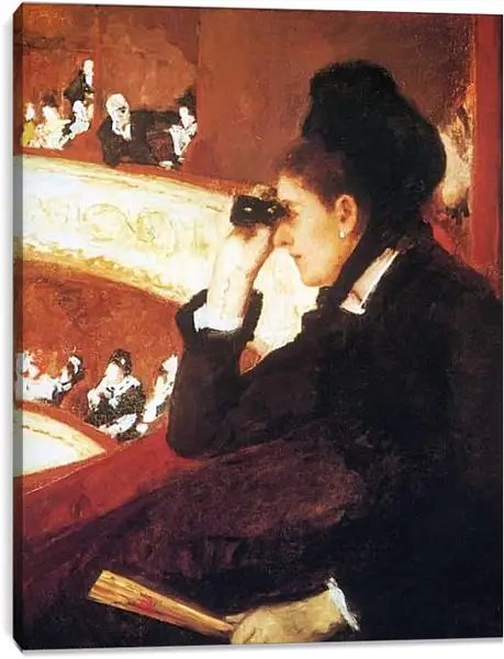 Постер на подрамнике - The Opera. Кэссетт (Кассатт) Мэри Стивенсон