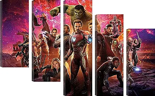 Модульная картина - Картина Мстители Война бесконечности