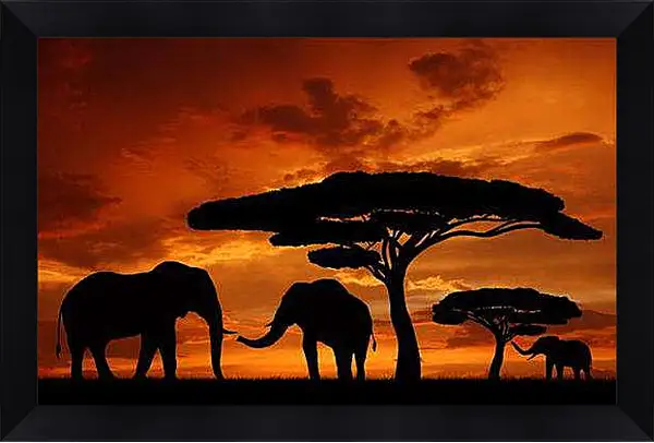 Картина в раме - Африка