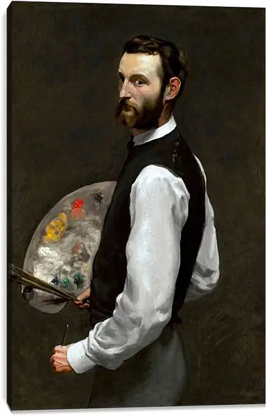 Постер на подрамнике - Автопортрет. Жан Фредерик Базиль