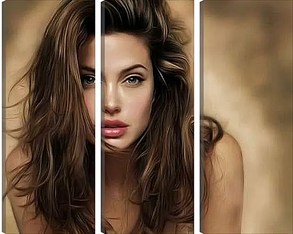 Модульная картина - Angelina Jolie - Анджелина Джоли