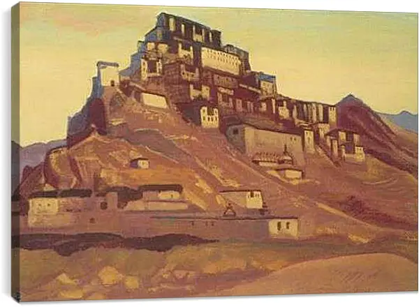 Постер на подрамнике - Монастырь Тик-Цзе. Рерих Николай