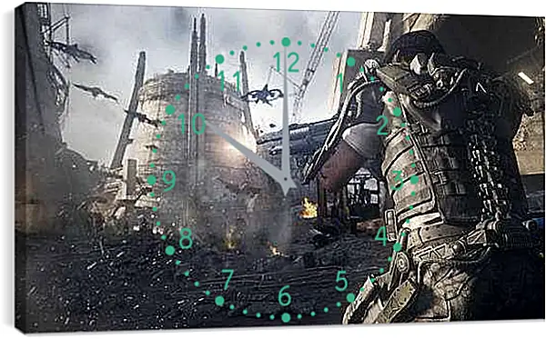 Часы картина - Call Of Duty: Advanced Warfare