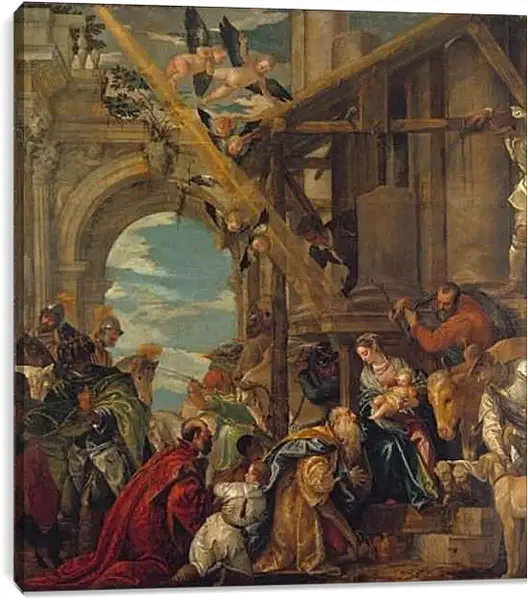 Постер на подрамнике - The Adoration of the Kings. Паоло Веронезе