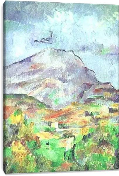 Постер на подрамнике - La Montagne Sainte-Victoire Detail (vers). Поль Сезанн