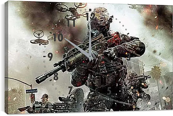Часы картина - Call Of Duty: Black Ops II