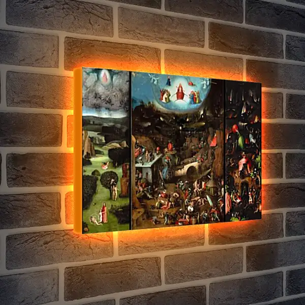 Лайтбокс световая панель - Страшный суд. Иероним Босх