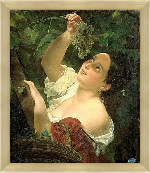 Картина в раме - Итальянский полдень. Брюллов Карл Павлович