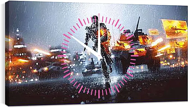 Часы картина - Battlefield 4