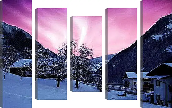 Модульная картина - Зима