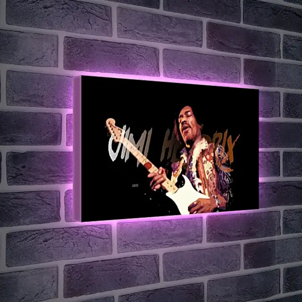 Лайтбокс световая панель - Джими Хендрикс. Jimi Hendrix
