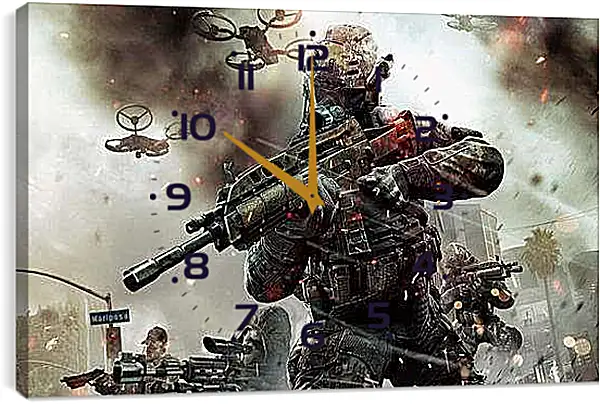 Часы картина - Call Of Duty: Black Ops II