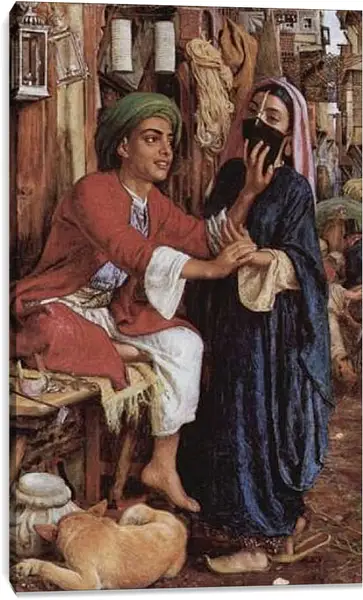 Постер на подрамнике - Продавец. Уильям Холман Хант