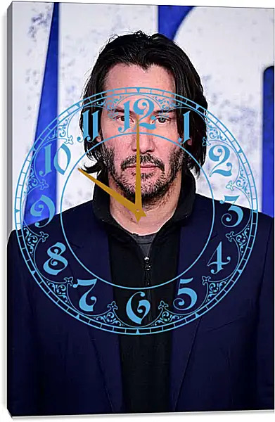 Часы картина - Киану Ривз. Keanu Reeves
