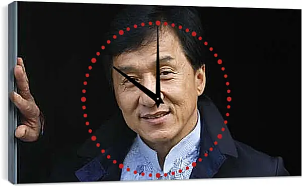 Часы картина - Джеки Чан. Jackie Chan