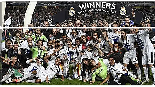 Модульная картина - Победа в Лиге Чемпионов 2014. Реал Мадрид. Real Madrid