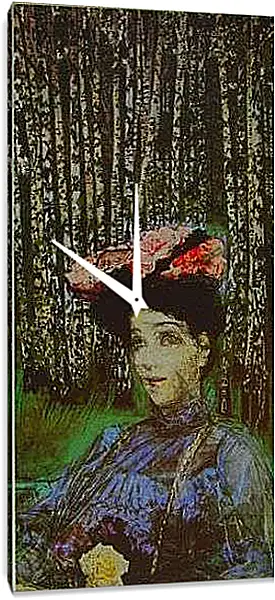 Часы картина - Портрет Н. Врубель Михаил