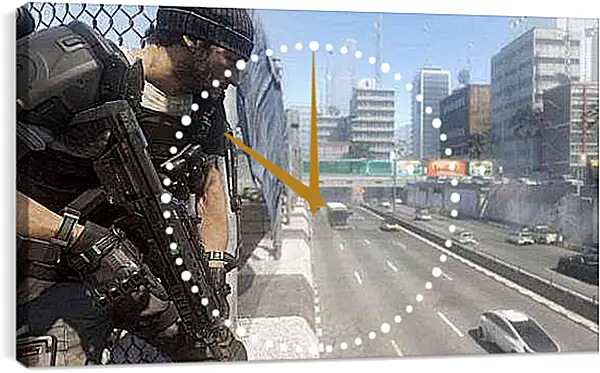 Часы картина - Call Of Duty: Advanced Warfare