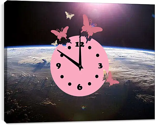 Часы картина - Космос