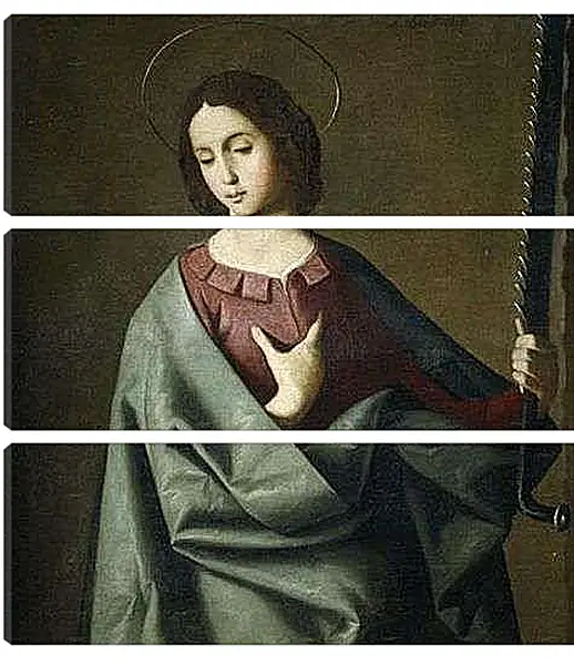 Модульная картина - Saint Eufemia. Святая Евфимия. Франсиско де Сурбаран