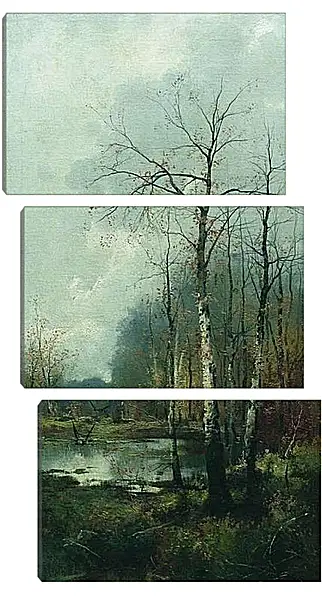 Модульная картина - Лесной пейзаж 1. Ефим Волков