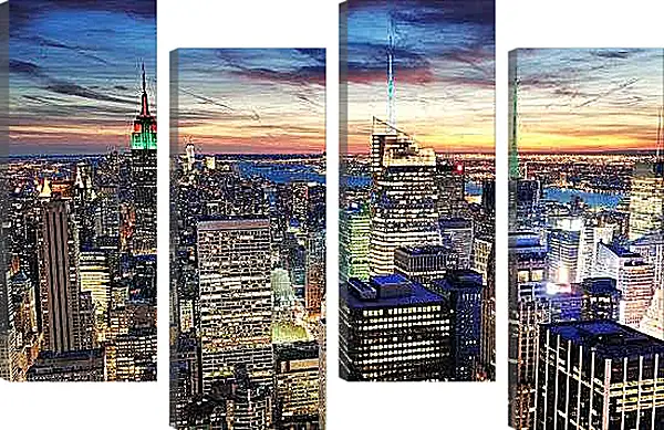 Модульная картина - Красивый вечер